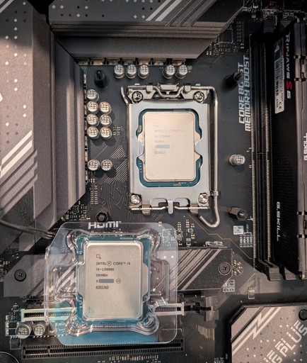 Swapping CPUs on the "donor" PC.