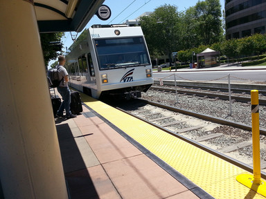 Public transport in San Jose - $2 per ride, Wi-Fi on board — that's a good deal.