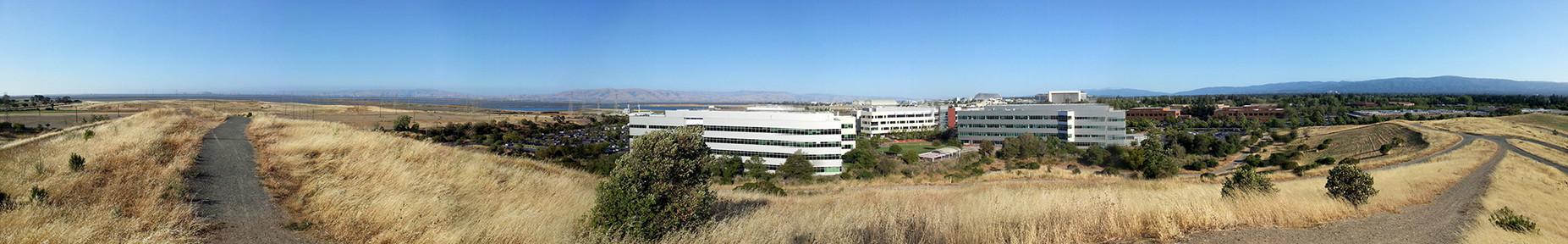 Panorama from the windy peak.