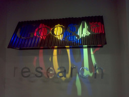 Google Research logo inside of tne building I was working at.