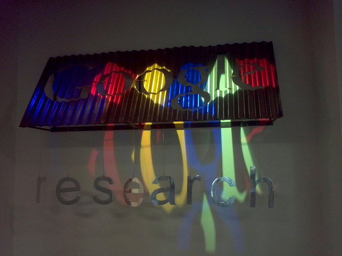 Google Research logo inside the building I was working at.