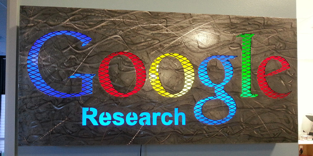 Google Research sign in the building I was working in.