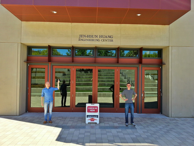 Jen-Hsun Huang's building at Stanford University.