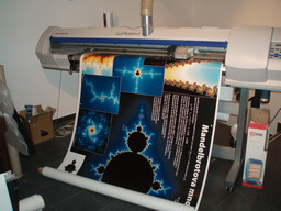 Poster being printed.